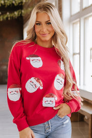 Sequin Santa Sweatshirt | S-2XL