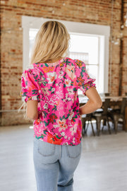 Valory Floral Print Blouse | S-XL