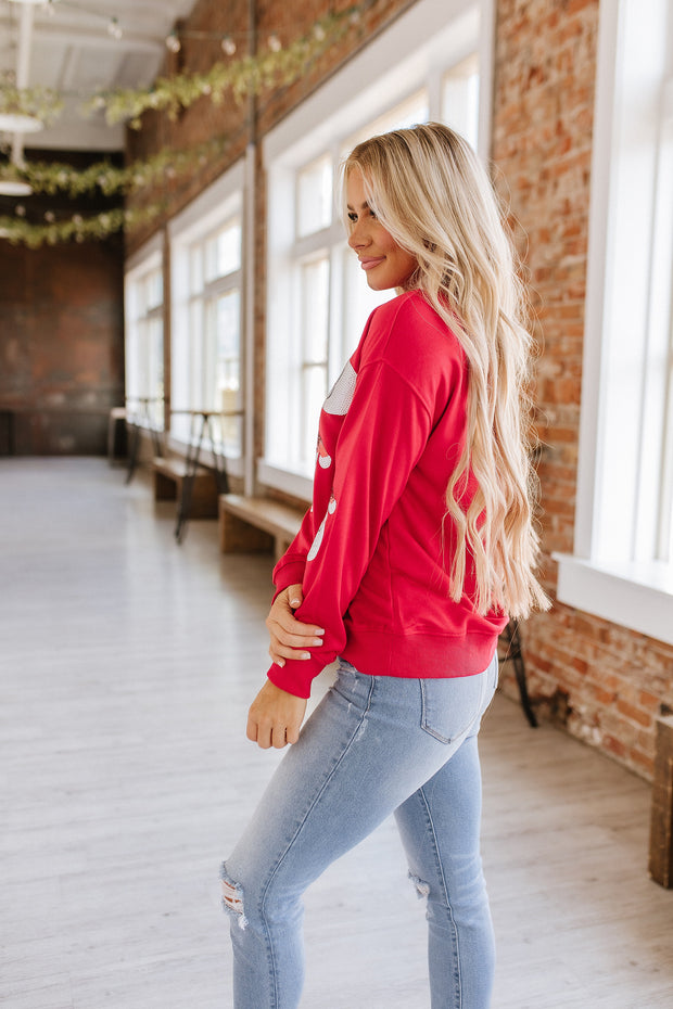 Sequin Santa Sweatshirt | S-2XL