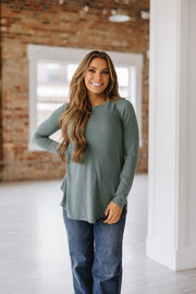 Long Sleeve Crew Neck Swing Tunic | S-3XL