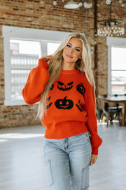 SALE - Jack-O-Lantern Sweater | Size Small