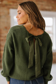 Annalise Lantern Sleeve Bow Knot Sweater | S-XL