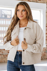 Lana Corduroy Button Up Jacket | S-XL