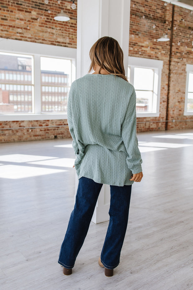 Jerilyn Textured Knit Cardigan | S-XL