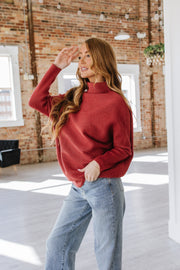 Trevin Dolman Sleeve Mock Neck Sweater