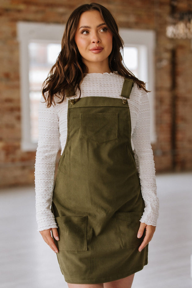 Connie Corduroy Overall Dress | S-XL