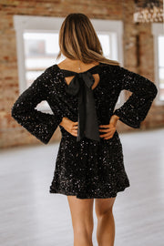 Taelor Sequin Long Sleeve Mini Dress | S-XL | PRE ORDER 12/15