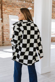 Gina Checkered Fleece Jacket