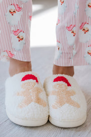 Gingerbread Man Plush Slippers | PRE ORDER