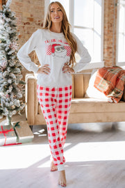 Tis The Season Graphic Santa Pajama Set | S-XL