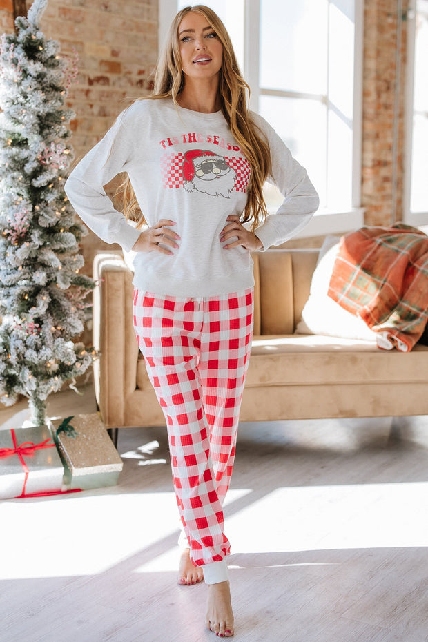 Tis The Season Graphic Santa Pajama Set | S-XL | PRE ORDER