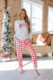 Tis The Season Graphic Santa Pajama Set | S-XL