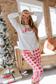 Tis The Season Graphic Santa Pajama Set | S-XL