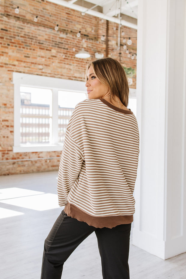 Shaylee Striped Long Sleeve Top | S-2XL | PRE ORDER