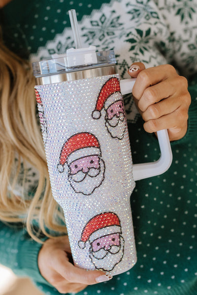 Rhinestone Santa Christmas Cup | PRE ORDER