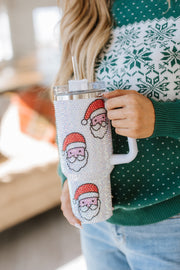 Rhinestone Santa Christmas Cup | PRE ORDER