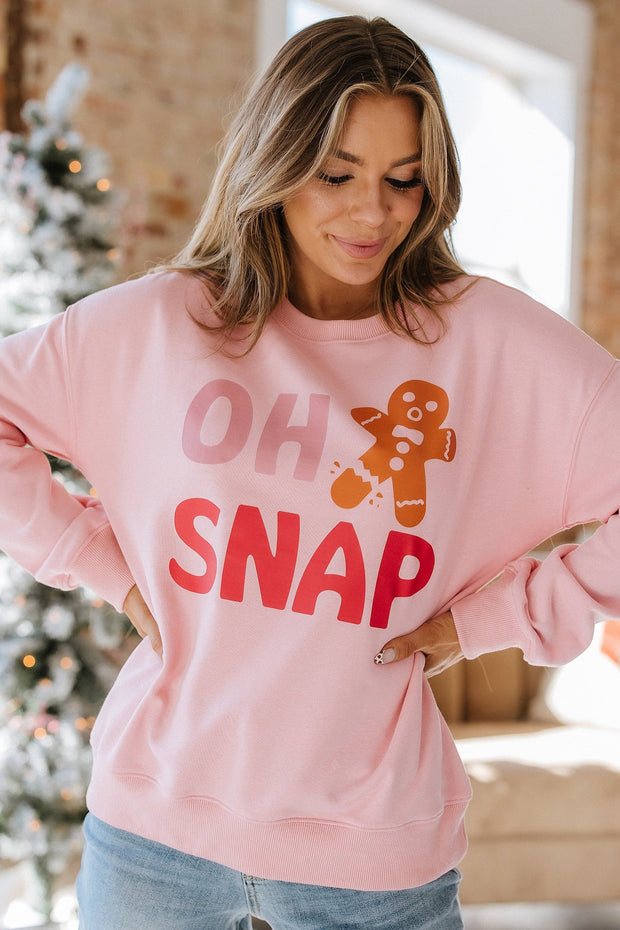 Oh Snap Gingerbread Man Graphic Sweatshirt | S-2XL | PRE ORDER