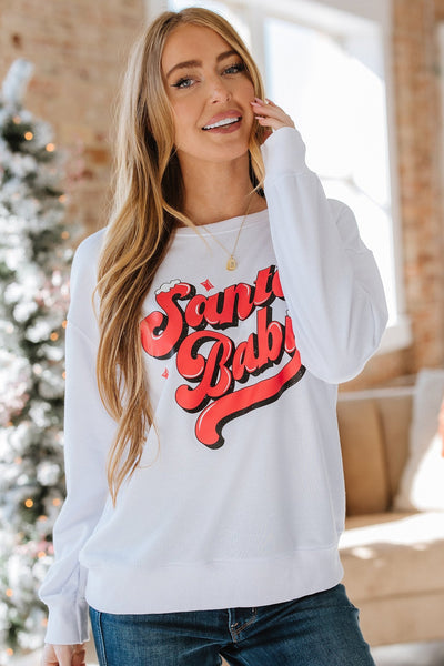 Santa Baby Graphic Pullover Sweatshirt | S-2XL | PRE ORDER