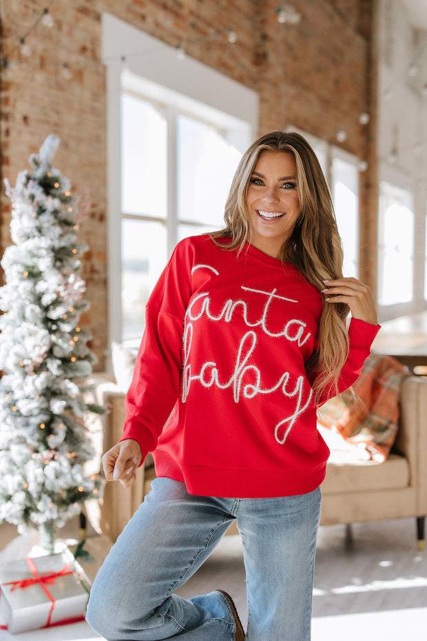 Tinsel Santa Baby Graphic Sweatshirt | S-2XL | PRE ORDER 11/19