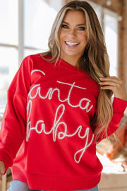 Tinsel Santa Baby Graphic Sweatshirt | S-2XL