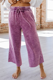 Mable Cropped Fleece Lounge Pants | S-XL