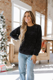 Elli Chenille Boyfriend Sweater | S-XL