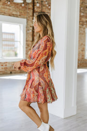 Ola Boho Long Sleeve Mini Dress | S-XL