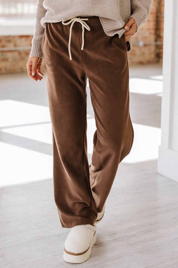 Sheila Wide Leg Fleece Pants