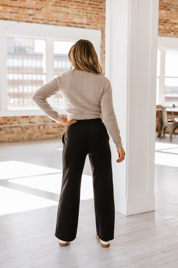 Sheila Wide Leg Fleece Pants