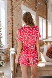 Candy Cane Print Pajama Set | S-2XL | PRE ORDER