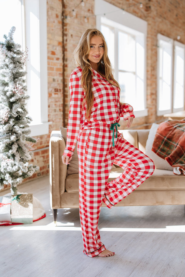 Kiara Plaid Pajama Set | S-2XL