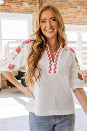 Waverly Embroidered Blouse | S-2XL | PRE ORDER