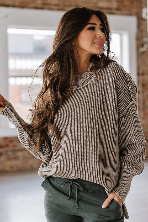 Bailee Oversized Ribbed Sweater | S-XL