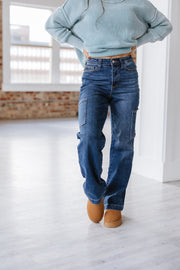 Judy Blue - Neil Wide Leg Cargo Jeans