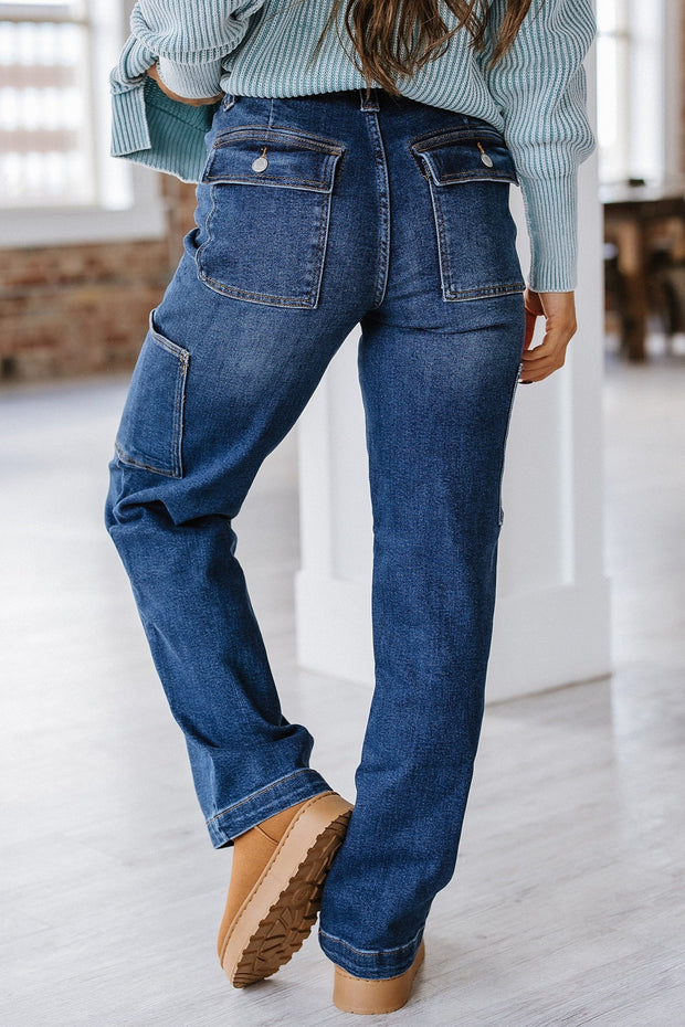 Judy Blue - Neil Wide Leg Cargo Jeans