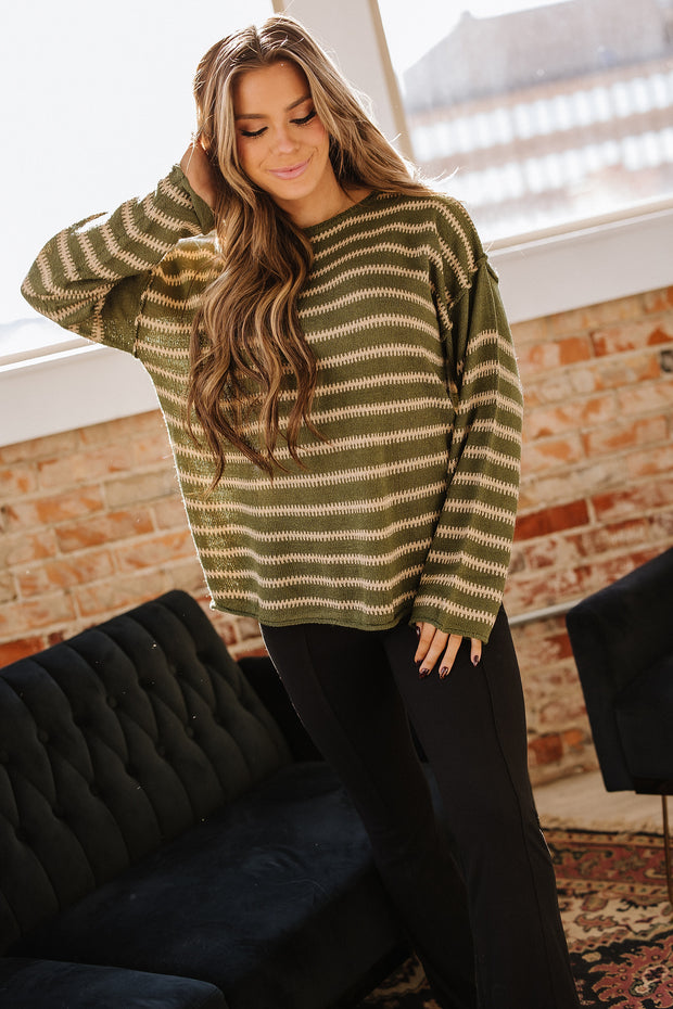 Louie Casual Striped Sweater | S-XL