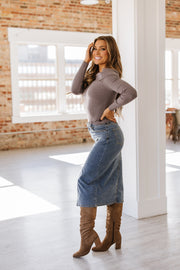 Esther Long Denim Skirt