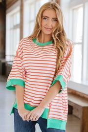 Wanda Colorblock Striped Tunic | S-2XL