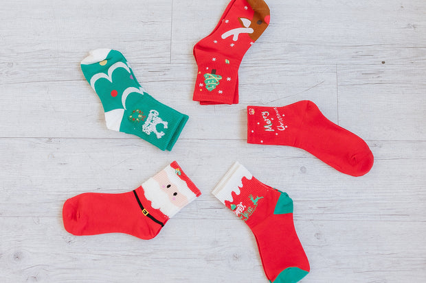 5Pcs Christmas Socks