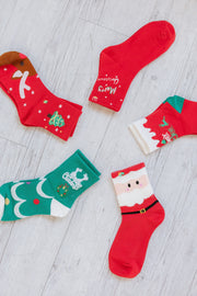 5Pcs Christmas Socks