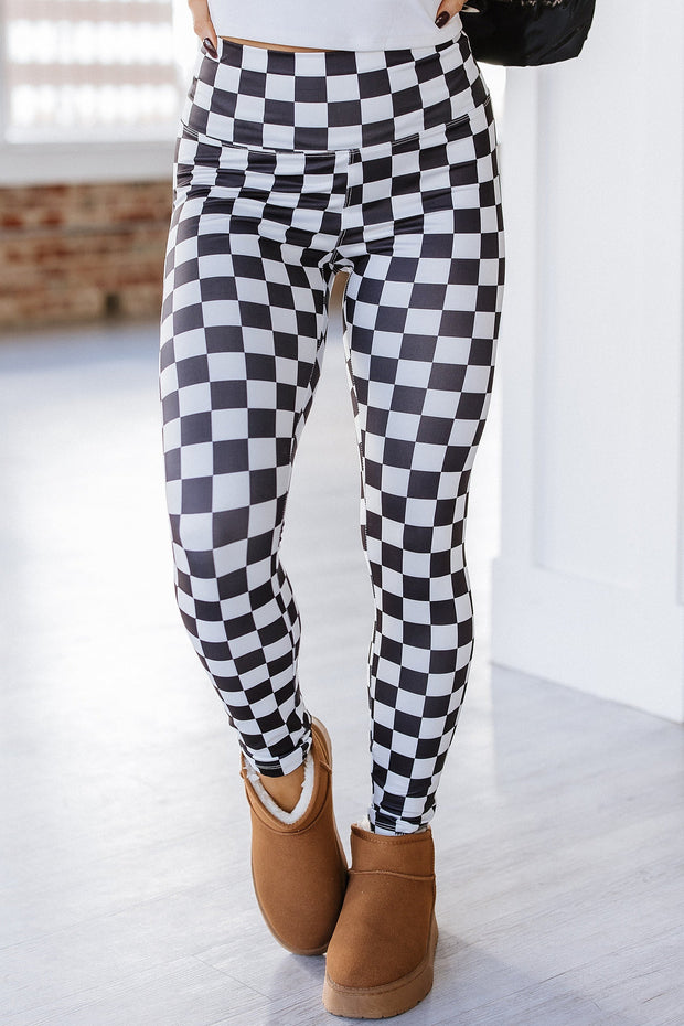 Taygon Checkered Pattern Leggings | S-XL | PRE ORDER