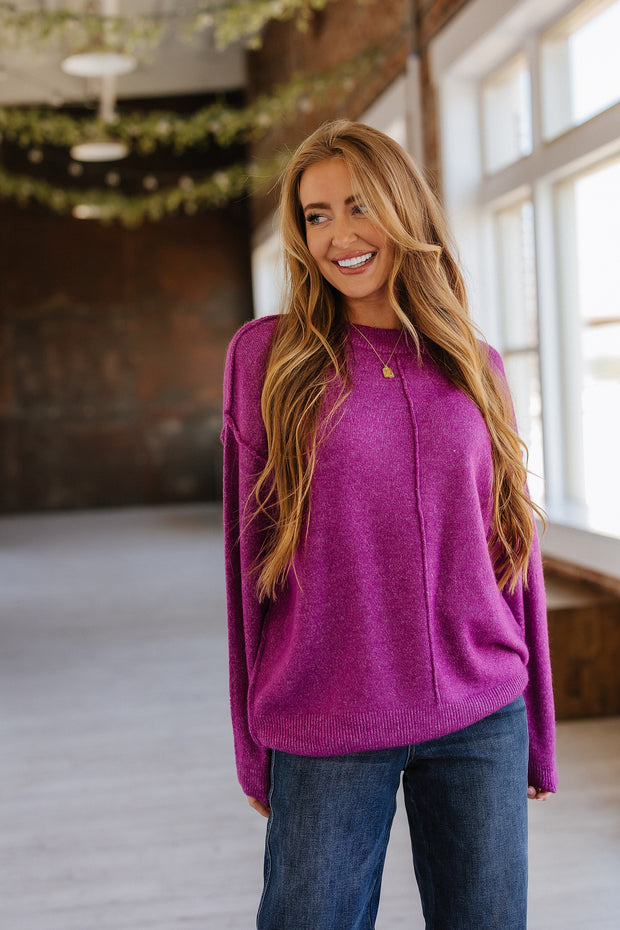 Colton Front Seam Sweater | S-XL