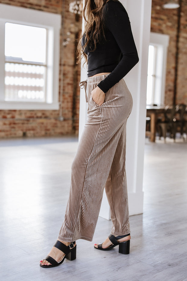 Tali Ribbed Velvet Pants