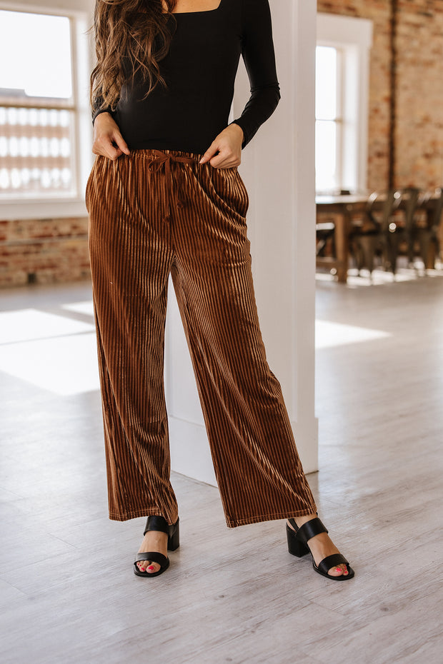 Tali Ribbed Velvet Pants