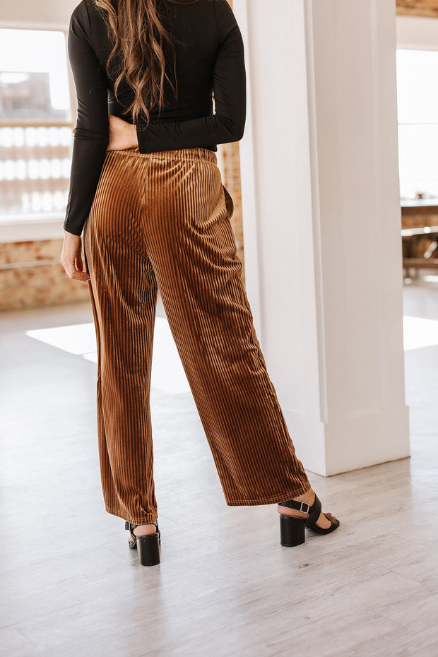 Tali Ribbed Velvet Pants