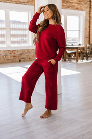 Alex Textured Long Sleeve Set | S-2XL