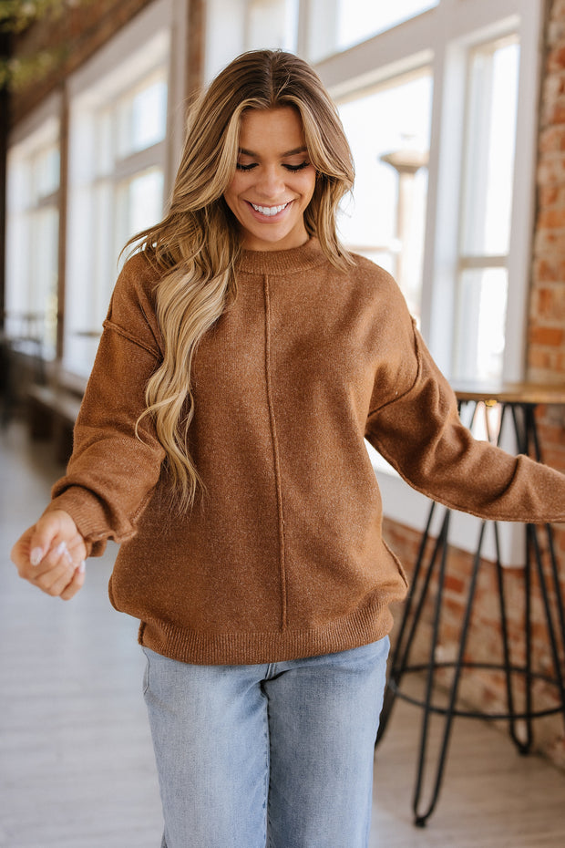 Colton Front Seam Sweater | S-XL