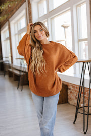 Ferra Oversized Raw Seam Sweater | S-XL