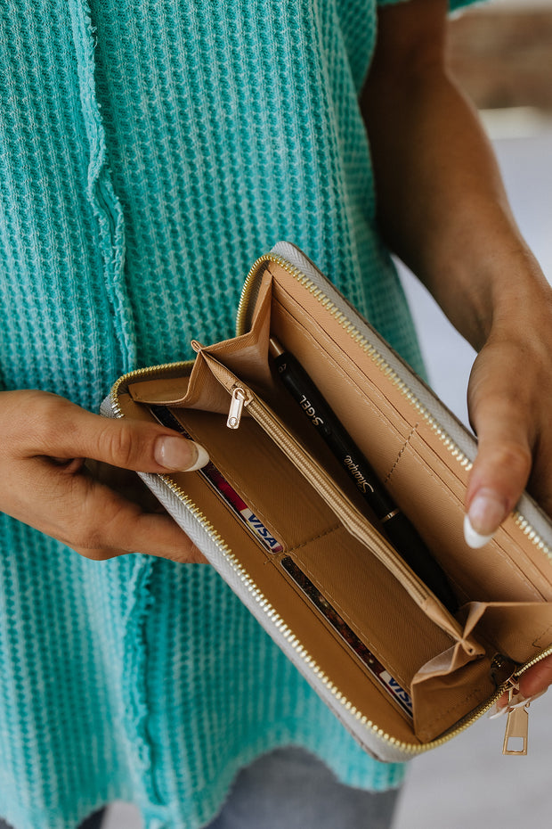 Woven Textured Wallet