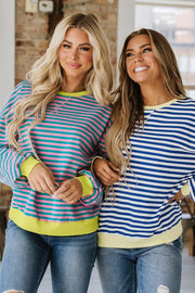 Rhonda Striped Oversized Pullover | S-XL | PRE ORDER